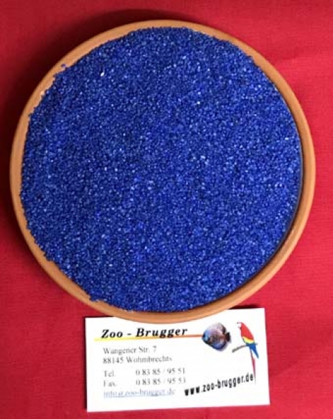 Aquarienkies blau Körnung 1-2 mm 5 kg