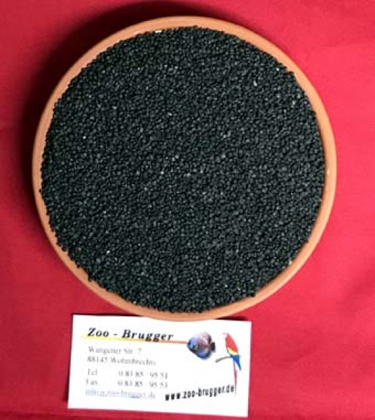 Aquarienkies schwarz Körnung 1-2 mm 5 kg