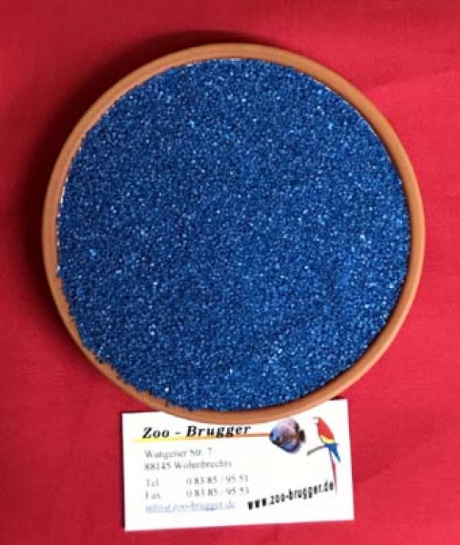 Aquarienkies türkies/blau Körnung 1-2 mm 5kg